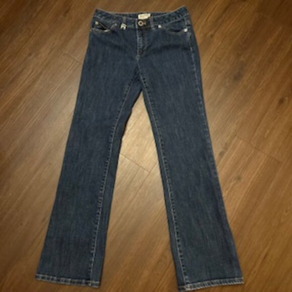 Michael Kors Wide Straight Leg Women's Mid-rise Jeans Sz 4 - Picture 1 of 12